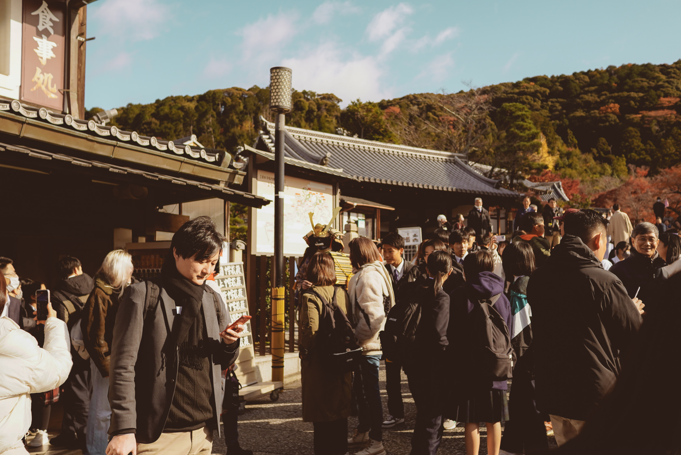 Japan Kyoto kiyomizu-dera arrival