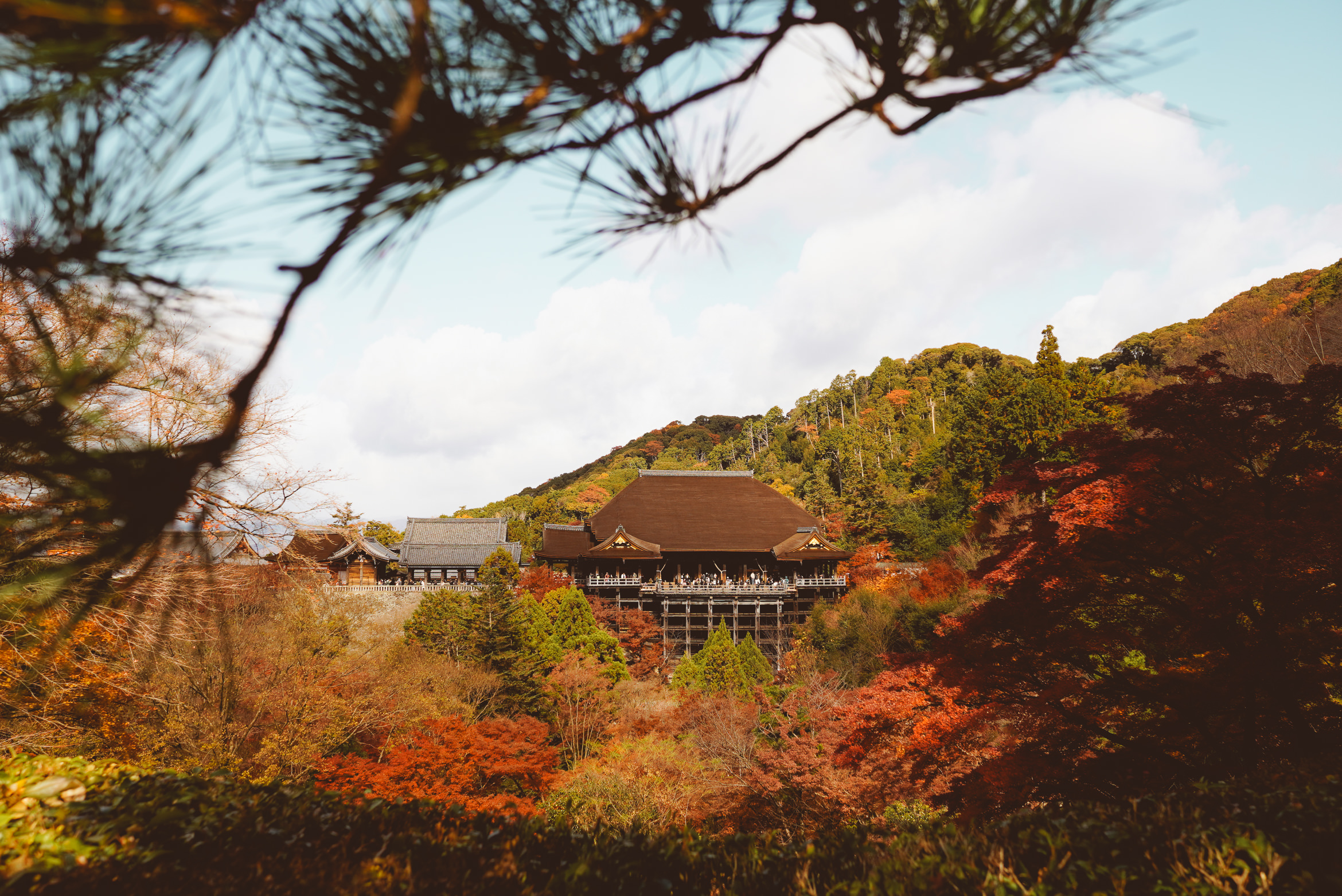 Japan Kyoto temple over the abyss