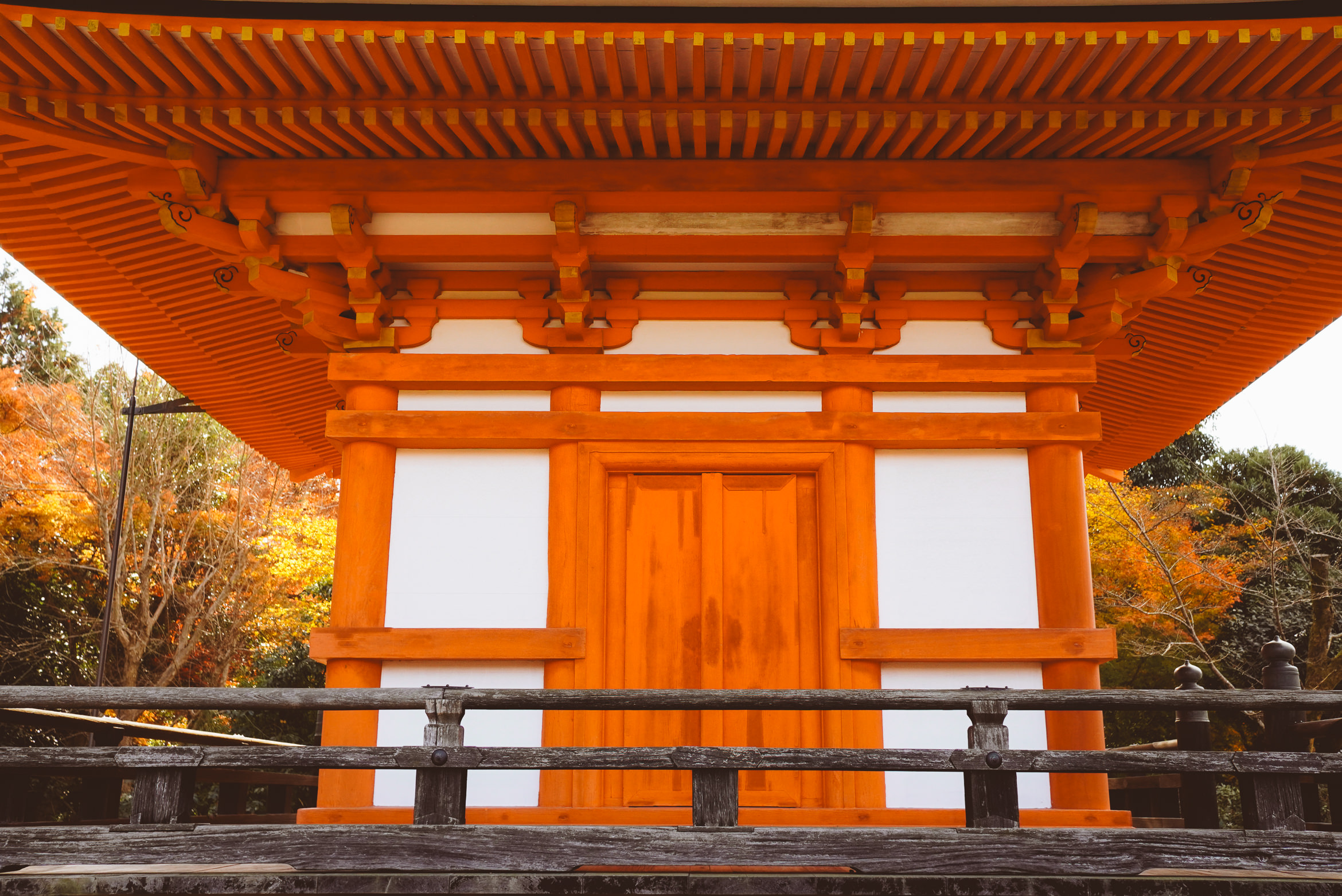 Japan Kyoto temple over the abyss