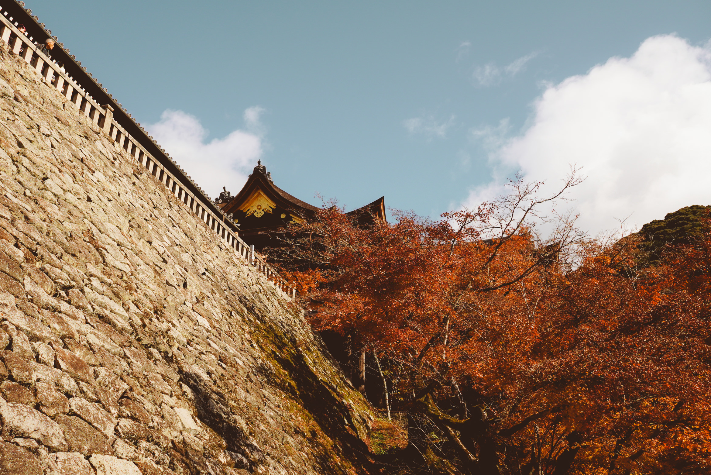 Japan Kyoto temple over the abyss